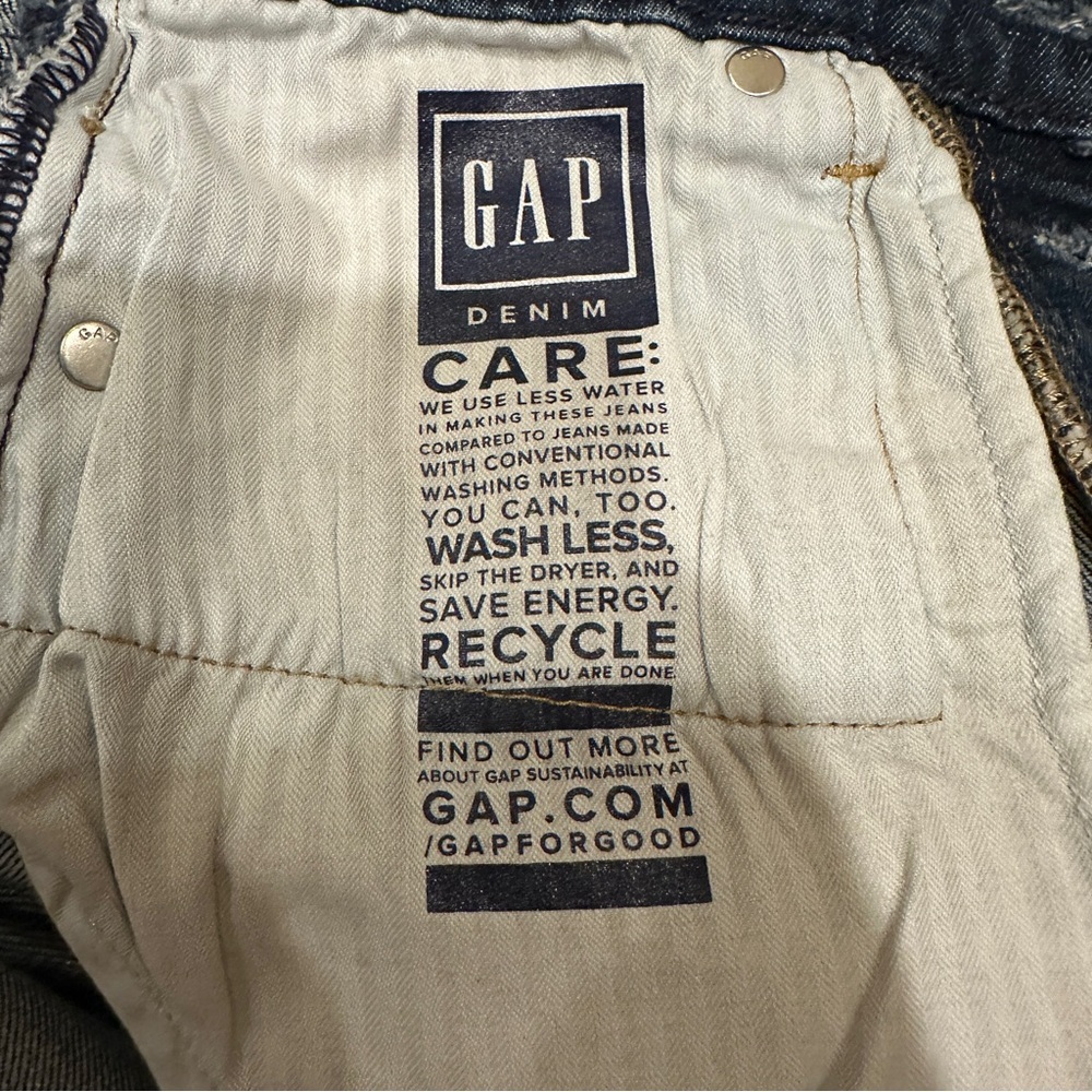 GAP BRAND NEW Women’s Dark Blue Cheeky Straight High Rise Jeans - Picture 7 of 10